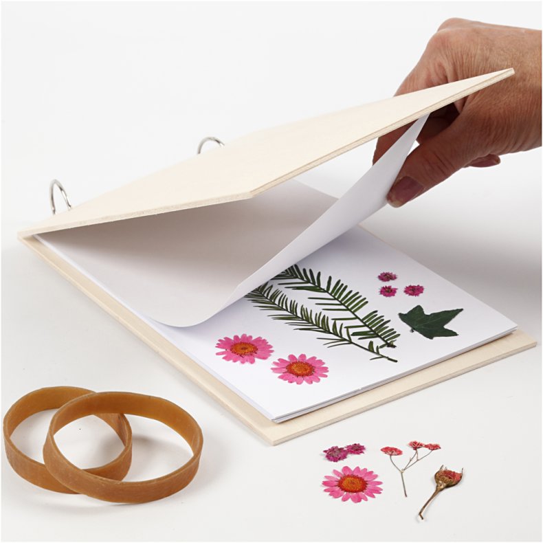 Blomsterpresser, D: 1 cm, L: 21 cm, B: 14,8 cm, 1 stk.