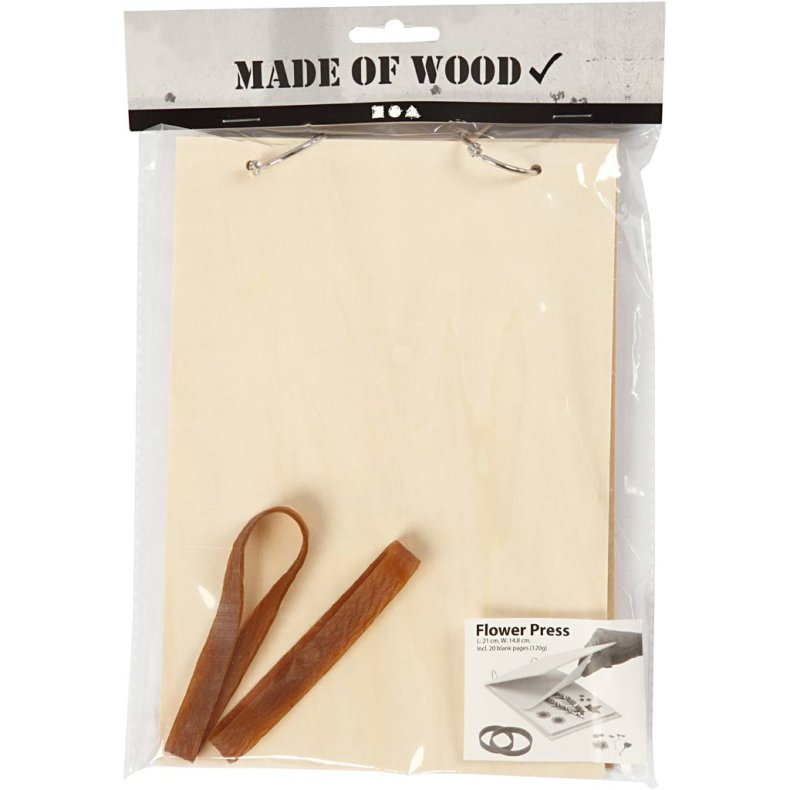 Blomsterpresser, D: 1 cm, L: 21 cm, B: 14,8 cm, 1 stk.