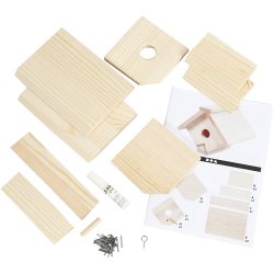 Fuglehus, H: 13 cm, D: 14,5 cm, B: 16 cm, 1 stk.