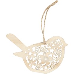 Tr&aelig;oph&aelig;ng, sommerfugl, blomst, fugl, H: 10 cm, B: 10 cm, 90 stk./ 1 pk.