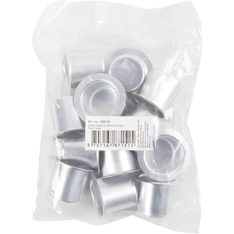 Lysmanchetter, H: 23 mm, diam. 31 mm, 12 stk./ 1 pk.