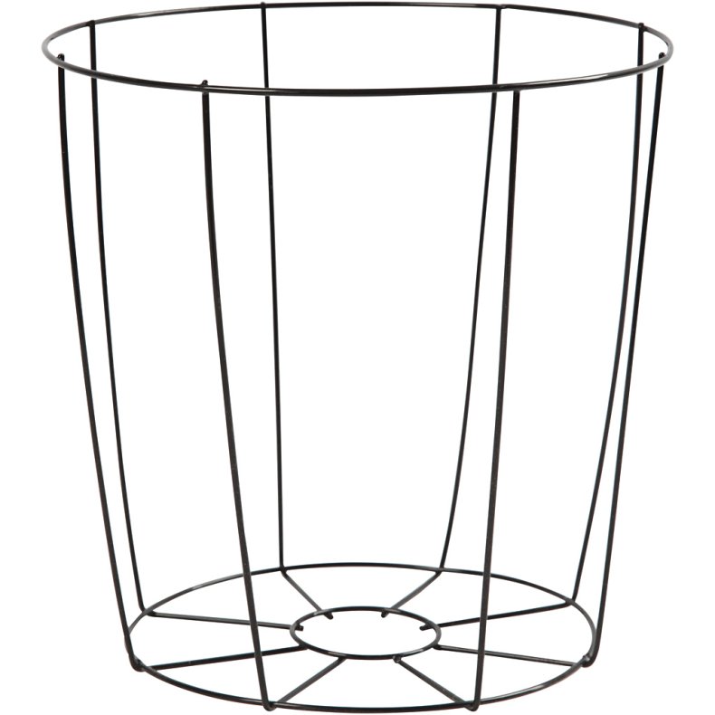 Lampesk&aelig;rm, H: 20 cm, diam. 15,5-20 cm, sort, 1 stk.