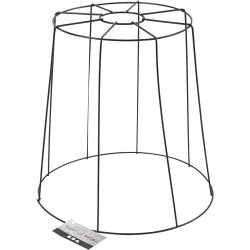 Lampesk&aelig;rm, H: 20 cm, diam. 15,5-20 cm, sort, 1 stk.