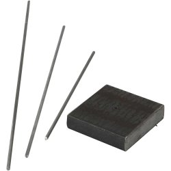 Metalfod, str. 4x4x1 cm, hulstr. 2 mm, 1 stk.