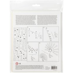 3D konstruktionsfigur, p&aring;fugl, str. 10x20,5x17,5 cm, 1 stk.