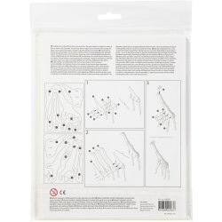 3D konstruktionsfigur, giraf, str. 20x4,2x25 cm, 1 stk.