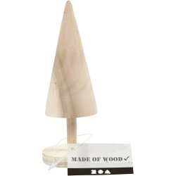 Juletr&aelig;, H: 15,5 cm, diam. 5 cm, 1 stk.