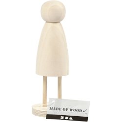 Krop, H: 13,8 cm, diam. 5 cm, 1 stk.