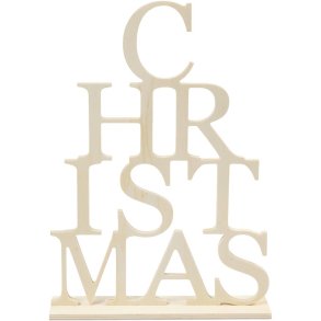 CHRISTMAS juletræ, H: 29 cm, B: 21 cm, 1 stk.