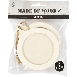 Rammeoph&aelig;ng, D: 0,5 cm, diam. 8 cm, 3 stk./ 1 pk.