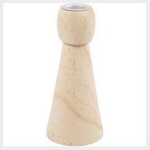 Lysestage, H: 14,5 cm, diam. 6,5 cm, 1 stk.