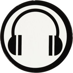 Kartonm&aelig;rkat, diam. 25 mm, hvid/sort, 20 stk./ 1 pk.