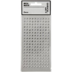 Rhinsten, diam. 5 mm, s&oslash;lv, 144 stk./ 1 pk.