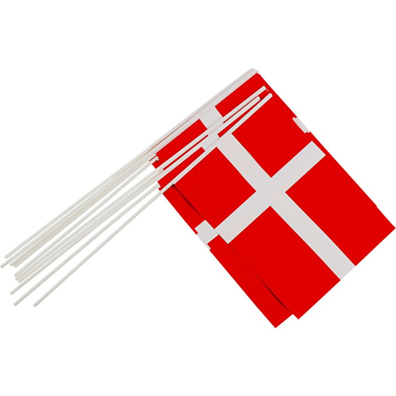 Papirflag, str. 20x25 cm, 10 stk./ 1 pk.