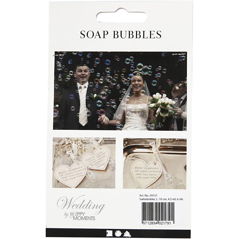 S&aelig;bebobler, L: 10 cm, 4,5 ml, 6 stk./ 1 pk.