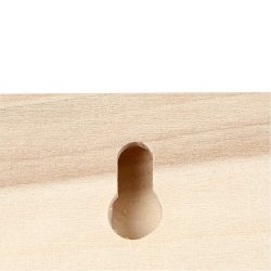 Tr&aelig;skilt, str. 10x30 cm, tykkelse 1 cm, 1 stk.