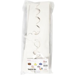 Kroner, H: 10-16,5 cm, L: 60 cm, 230 g, hvid, 50 stk./ 1 pk.