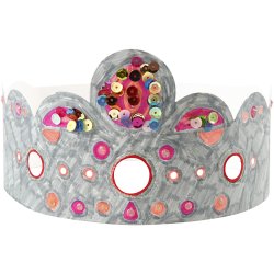 Kroner, H: 10-16,5 cm, L: 60 cm, 230 g, hvid, 50 stk./ 1 pk.