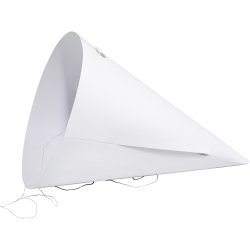 Kartonkegle, H: 23 cm, diam. 16,5 cm, 230 g, hvid, 50 stk./ 1 pk.