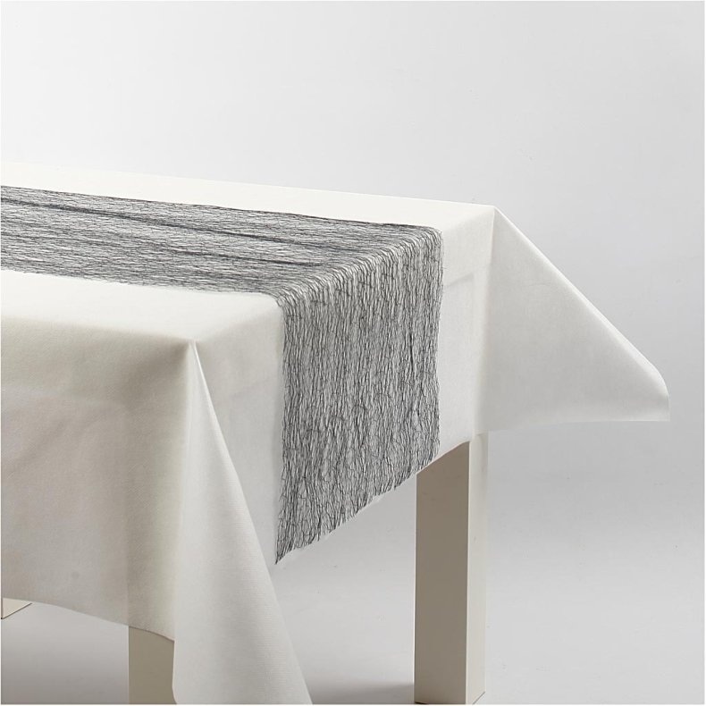 Bordl&oslash;ber, B: 30 cm, sort, 10 m/ 1 rl.