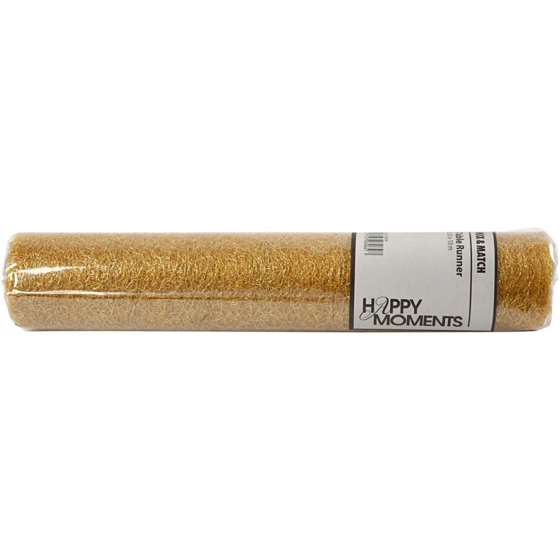 Bordl&oslash;ber, B: 30 cm, guld, 10 m/ 1 rl.