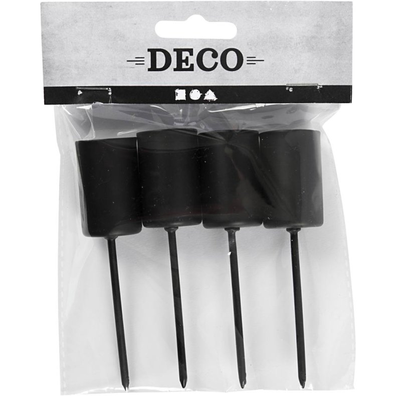 Lysholder, H: 9,5 cm, diam. 22,5 mm, 4 stk./ 1 pk.