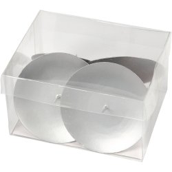 Lysholder, H: 6 cm, diam. 7 cm, 4 stk./ 1 pk.