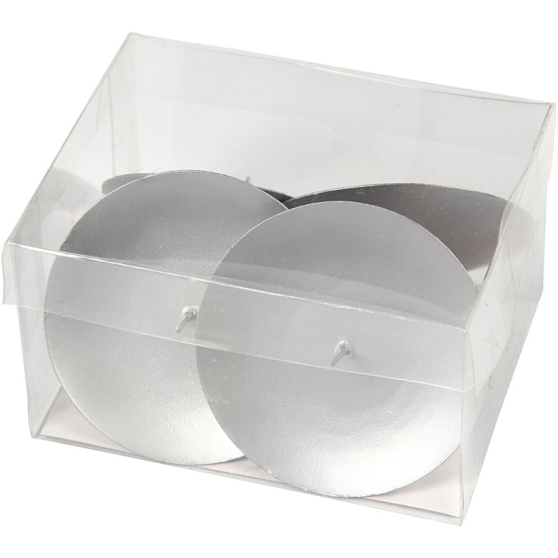 Lysholder, H: 6 cm, diam. 7 cm, 4 stk./ 1 pk.