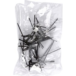 Fuglef&oslash;dder og Kyllingef&oslash;dder, H: 5 cm, B: 2 cm, sort, 10 par/ 1 pk.