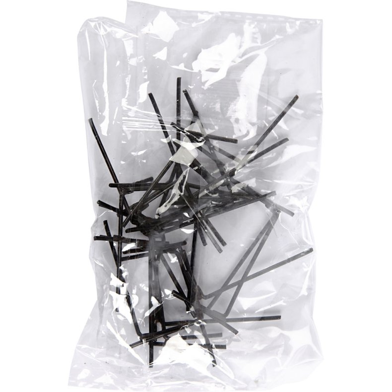 Fuglef&oslash;dder og Kyllingef&oslash;dder, H: 5 cm, B: 2 cm, sort, 10 par/ 1 pk.