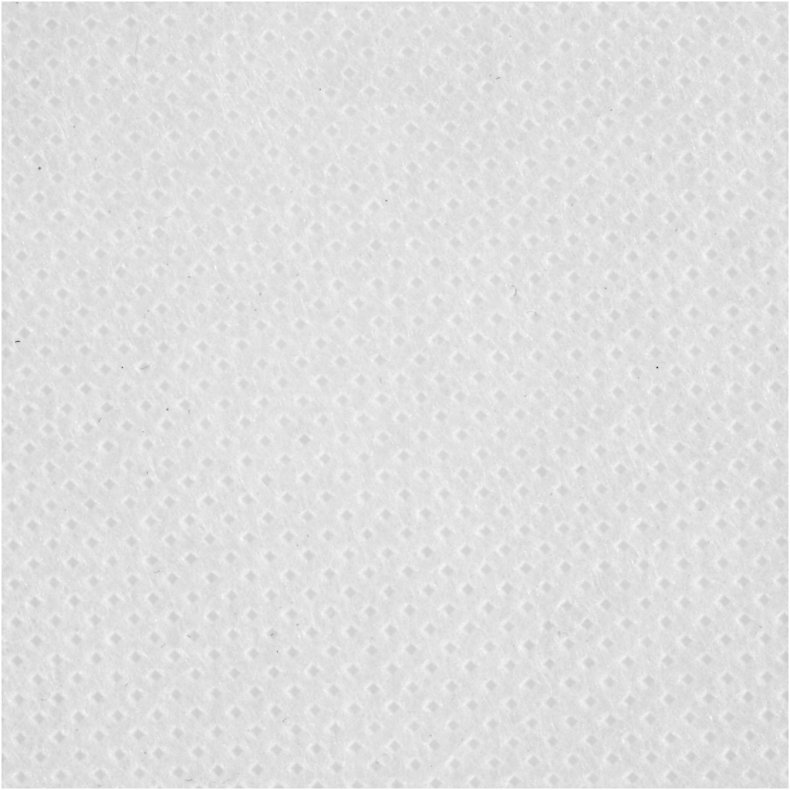 Dug af Imiteret Stof, B: 125 cm, 70 g, hvid, 10 m/ 1 rl.