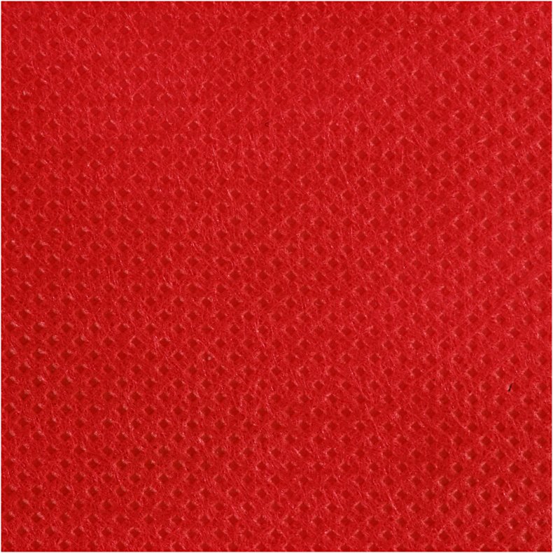 Dug af Imiteret Stof, B: 125 cm, 70 g, r&oslash;d, 10 m/ 1 rl.