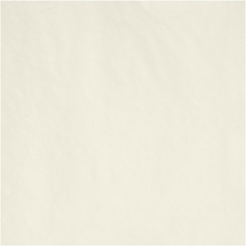 Servietter, hvid bagside, str. 33x33 cm, r&aring;hvid, 20 stk./ 1 pk.