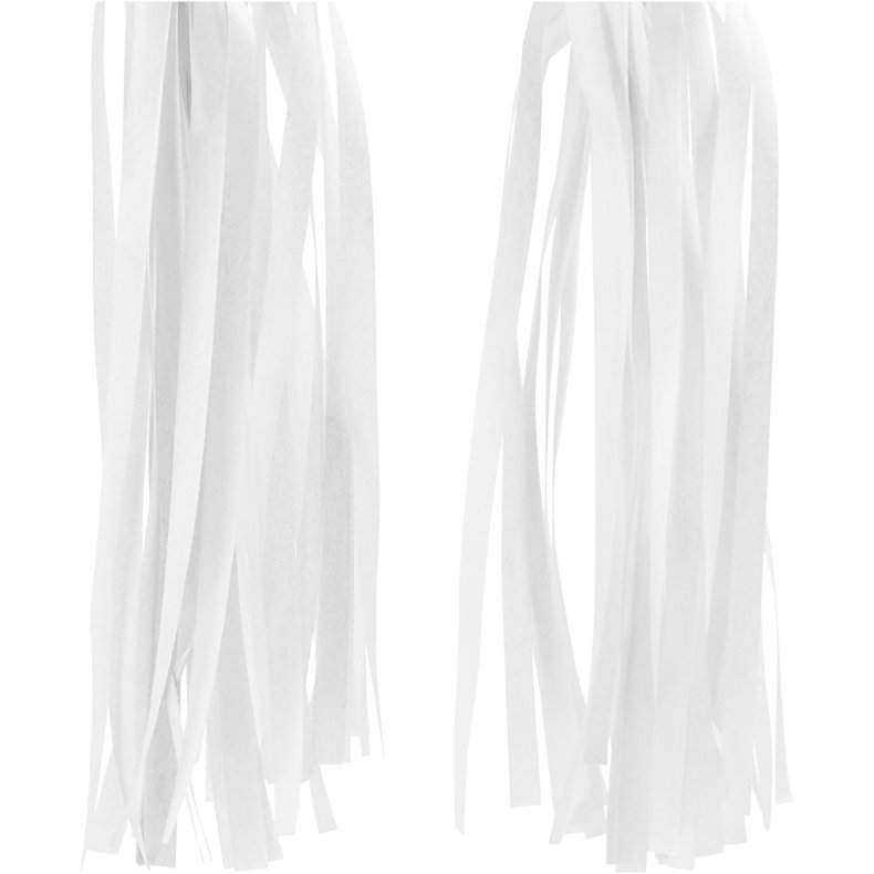 Kvast, str. 12x35 cm, 14 g, hvid, 12 stk./ 1 pk.