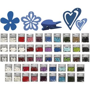 Træpynt, Indhold kan variere, ass. farver, 50 pk./ 1 pk.