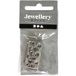 Magnetl&aring;s, str. 7x29 mm, hulstr. 3x10 mm, antik s&oslash;lv, 1 stk.