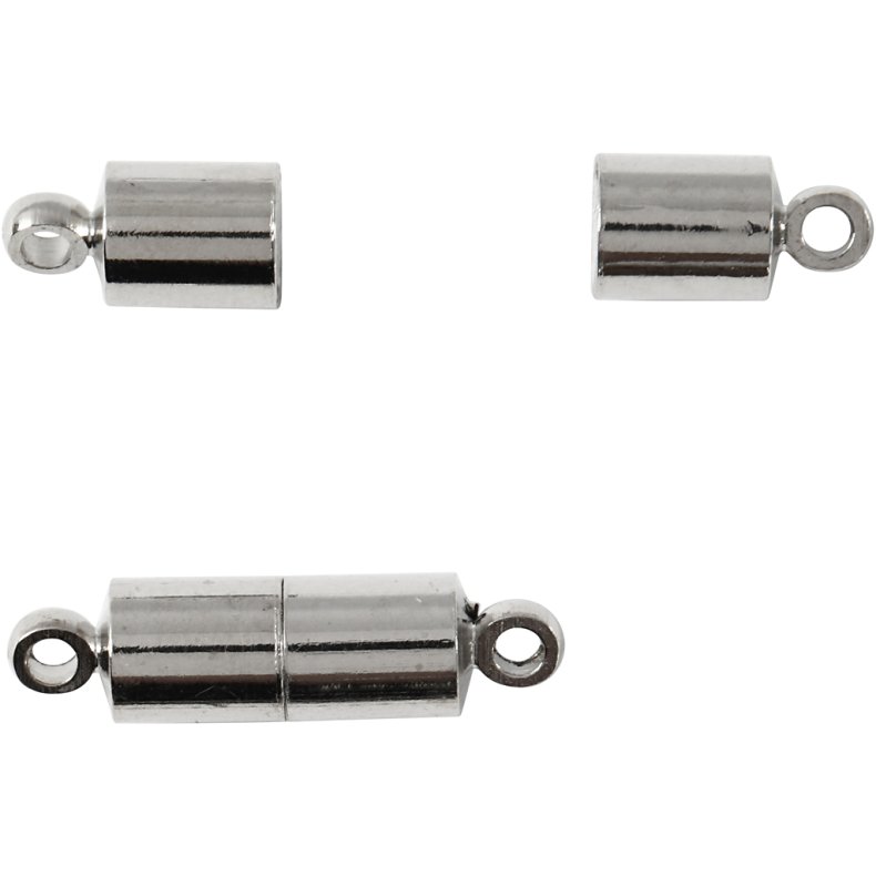 Magnetl&aring;s, L: 15 mm, diam. 5 mm, fors&oslash;lvet, 10 stk./ 1 pk.