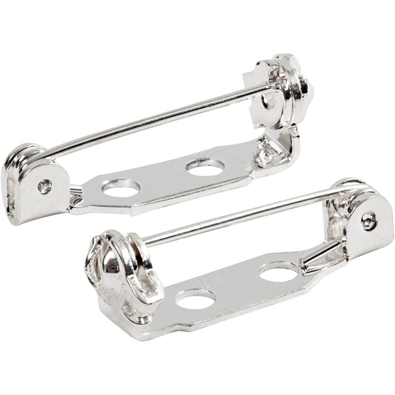 Brochen&aring;l, L: 15 mm, fors&oslash;lvet, 100 stk./ 1 pk.