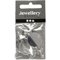 Brochen&aring;l, diam. 20 mm, fors&oslash;lvet, 5 stk./ 1 pk.