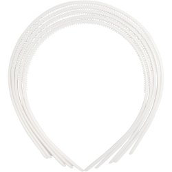 H&aring;rb&oslash;jle , B: 8 mm, hvid, 5 stk./ 1 pk.