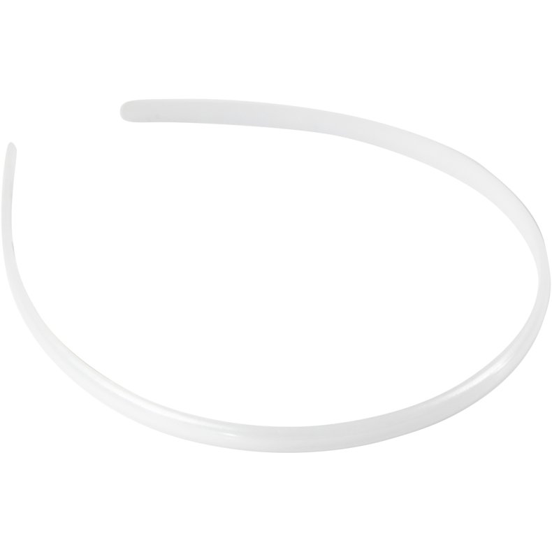 H&aring;rb&oslash;jle , B: 8 mm, hvid, 5 stk./ 1 pk.