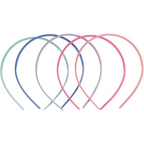 Hårbøjle , B: 8 mm, ass. farver, 5 stk./ 1 pk.