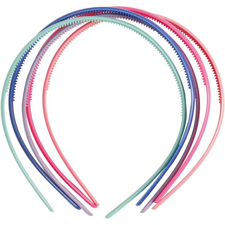 H&aring;rb&oslash;jle , B: 8 mm, ass. farver, 5 stk./ 1 pk.