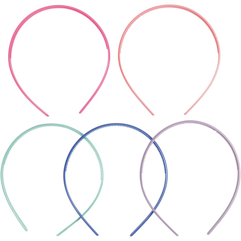 H&aring;rb&oslash;jle , B: 8 mm, ass. farver, 5 stk./ 1 pk.