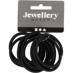 H&aring;relastikker, diam. 45 mm, sort, 10 stk./ 1 pk.