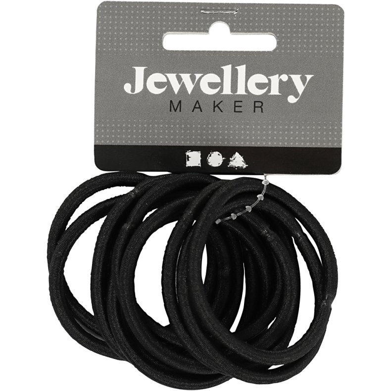 H&aring;relastikker, diam. 45 mm, sort, 10 stk./ 1 pk.