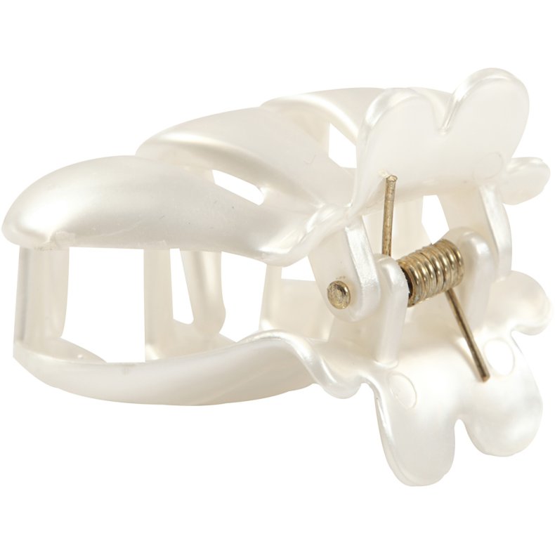 H&aring;rklo, L: 60 mm, B: 38 mm, perlemor, 2 stk./ 1 pk.