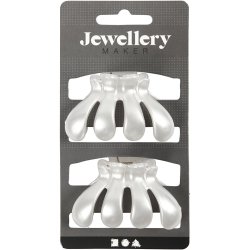 H&aring;rklo, L: 60 mm, B: 38 mm, perlemor, 2 stk./ 1 pk.