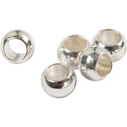 Wireklemmer, diam. 2,5 mm, s&oslash;lv, 100 stk./ 1 pk.