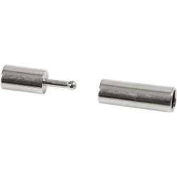 Magnetl&aring;s, str. 3x14 mm, hulstr. 2 mm, fors&oslash;lvet, 40 stk./ 1 pk.